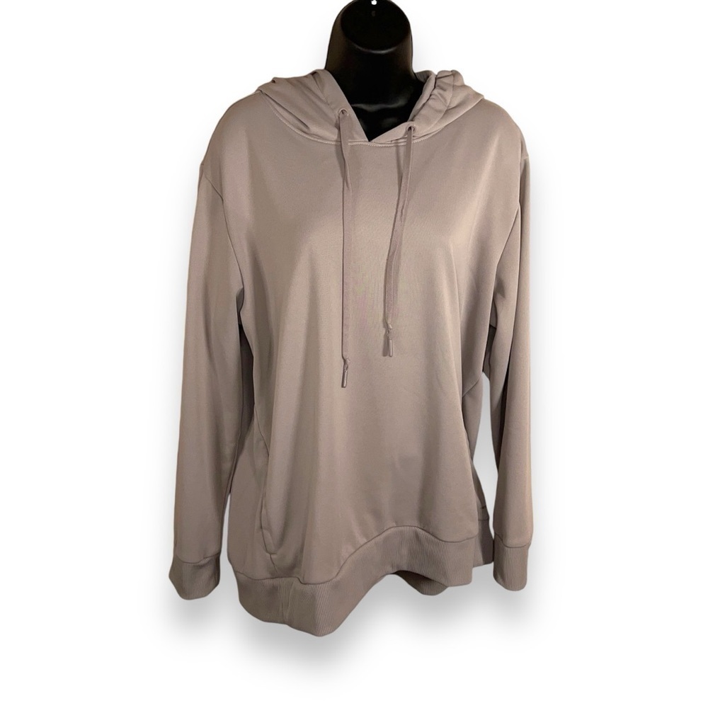 XL MONDETTA SOFT LAVENDER GREY GRAY HOODIE PULLOVER COMFORTABLE CASUAL